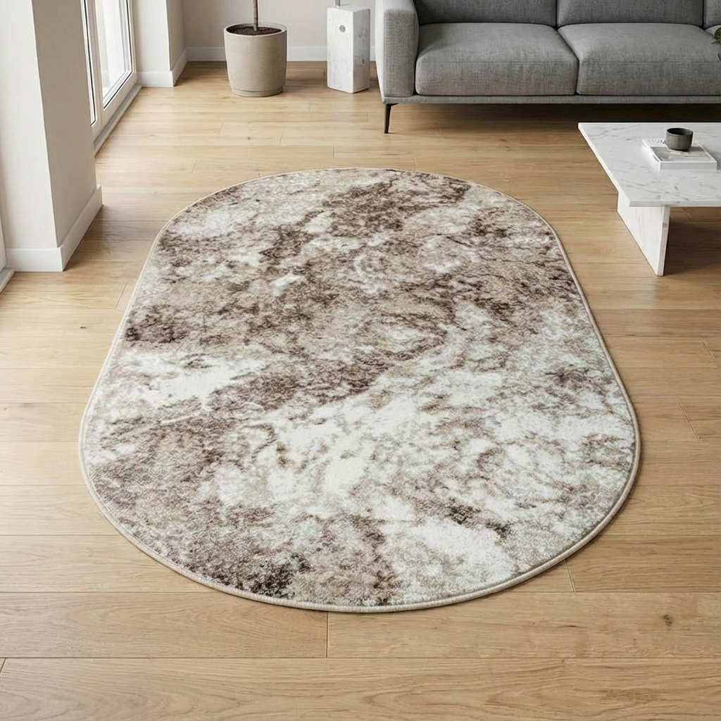 Ковер Фризе "Vision" 3,0х4,0 овал - f4746/a5o/vo