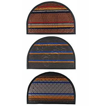 Коврик с ворсом ПОЛУКРУГ плотн. цветной (ассорти) 60*90 