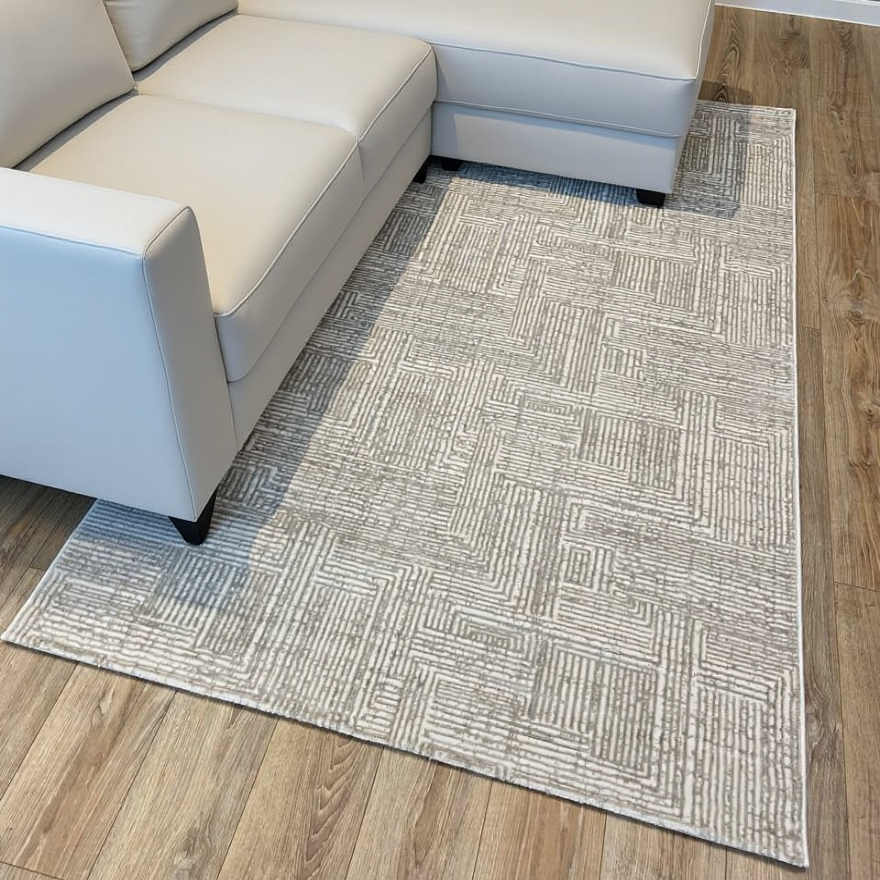 Ковер SIENA (Турция) 1,5х2,3 прямой 9310A S.WHITE-P.CREAM