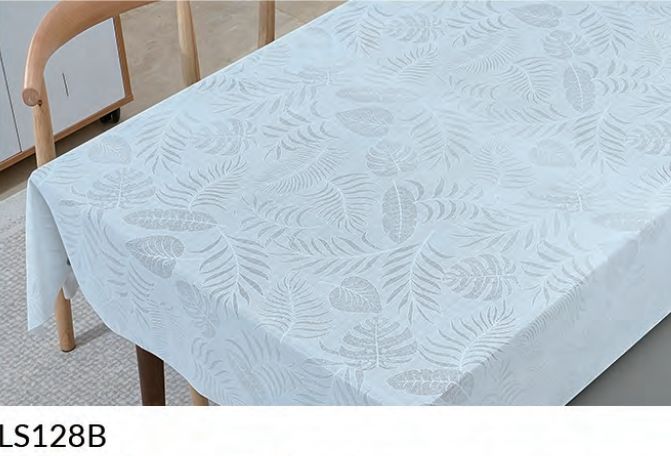 128B LS white Клеенка ажурная MONICA-Моника (18) 1.37х20м 