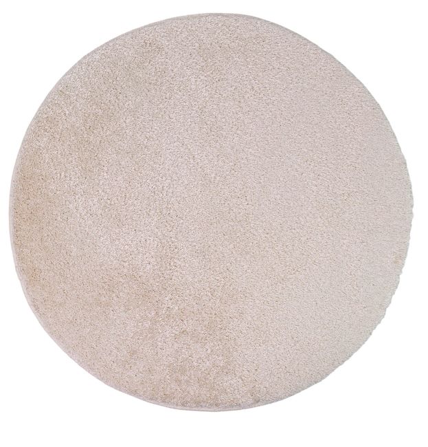 Коврик круг 80*80 AKRILIK  кремовый CREAM