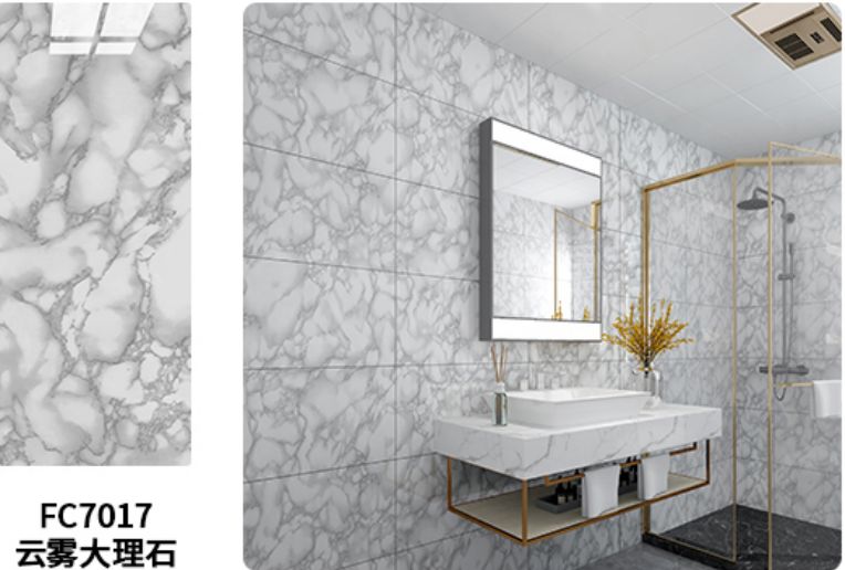 7017 Панель ( 7) Super Stick-Супер стик Modern самоклеящаяся 30х60 Мрамор серый A (10 шт/уп)//