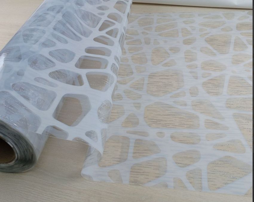 1137B Термо Клеенка с рисунком прозр. в рул. 1.2м*20м