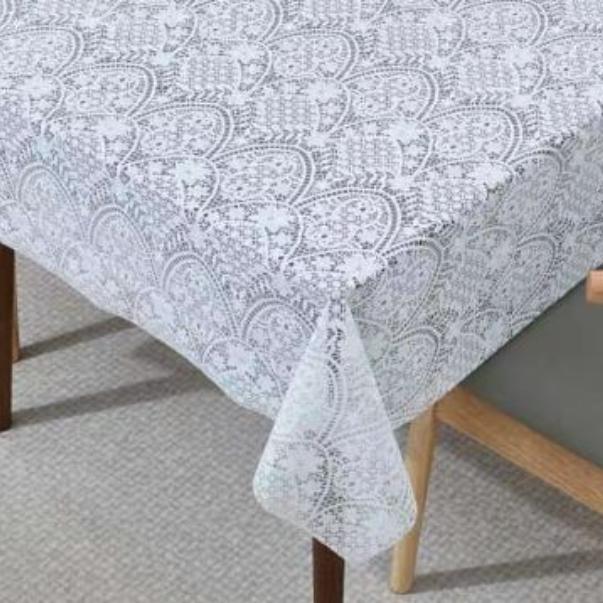 137B LS white Клеенка ажурная MONICA-Моника (11) 1.37х20м 