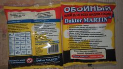 Клей обойный Doktor MARTIN универсальный (в пакете) 200г (120шт)