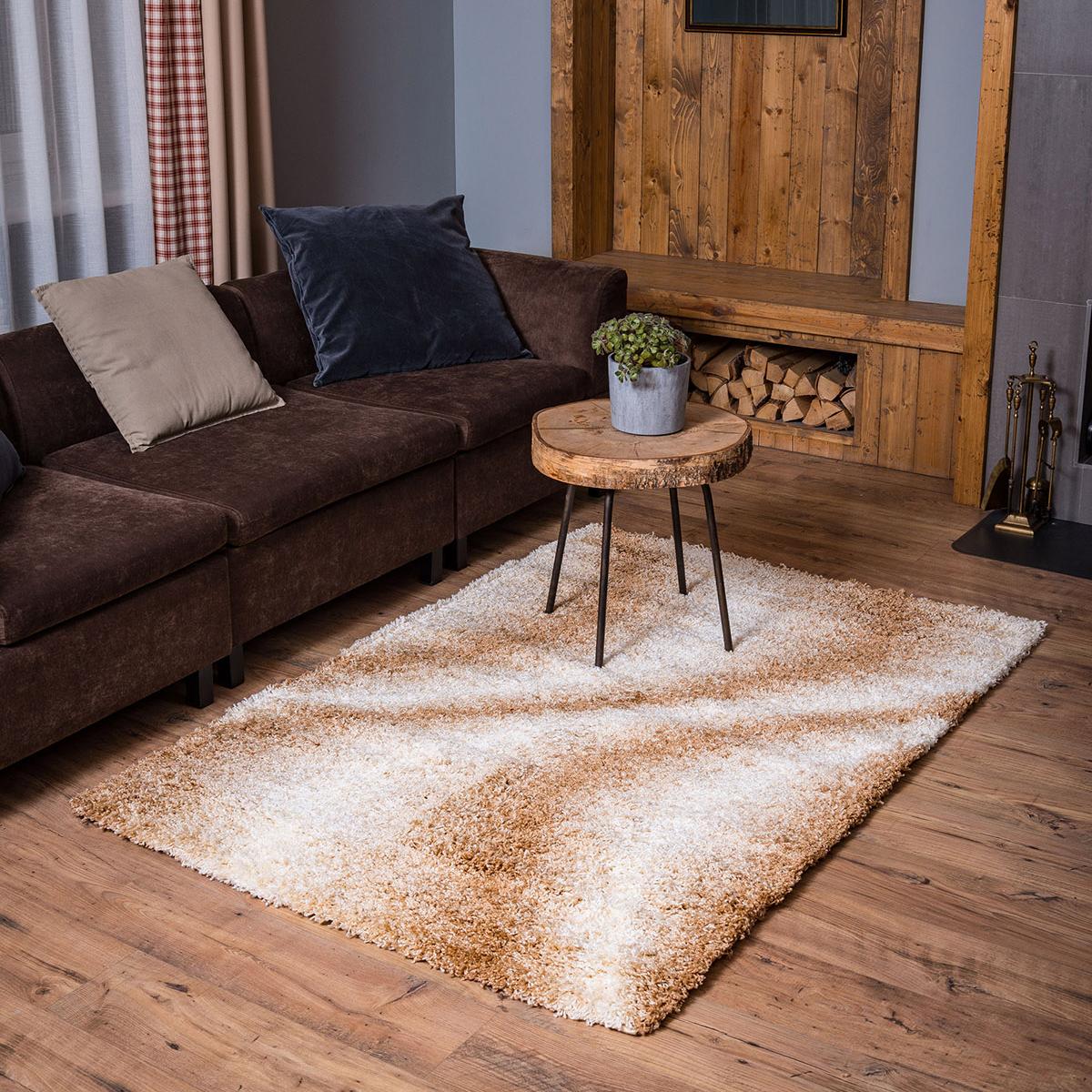 Ковер LAZANIA SHAGGY 2,0х3,0 прямой s212A-S01 BEIGE / CREAM (РАСПРОДАЖА)