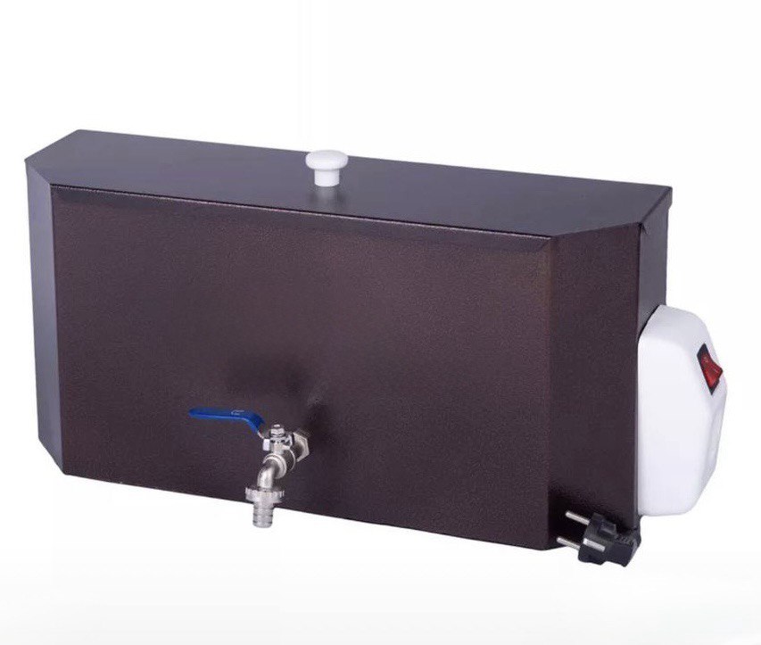 Бачок с ЭВН (без регул.), 17л,МЕДЬ, кран пл.хром 1/2