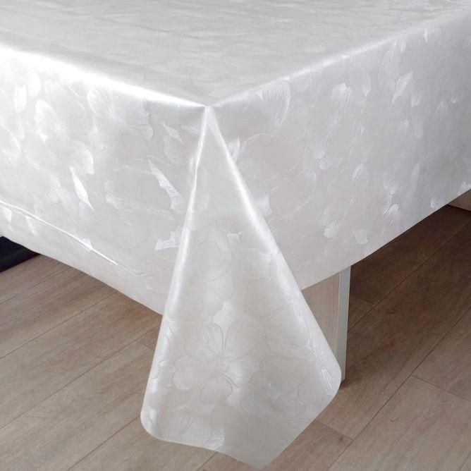 8535N Клеенка "BOGEMA"(45) шелкография на ткани(белая) 0,28мм*1,37м*20м 