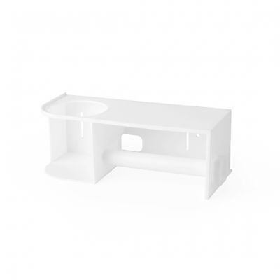 Держатель д/туалетной бумаги с полкой белый (12 шт) М9111