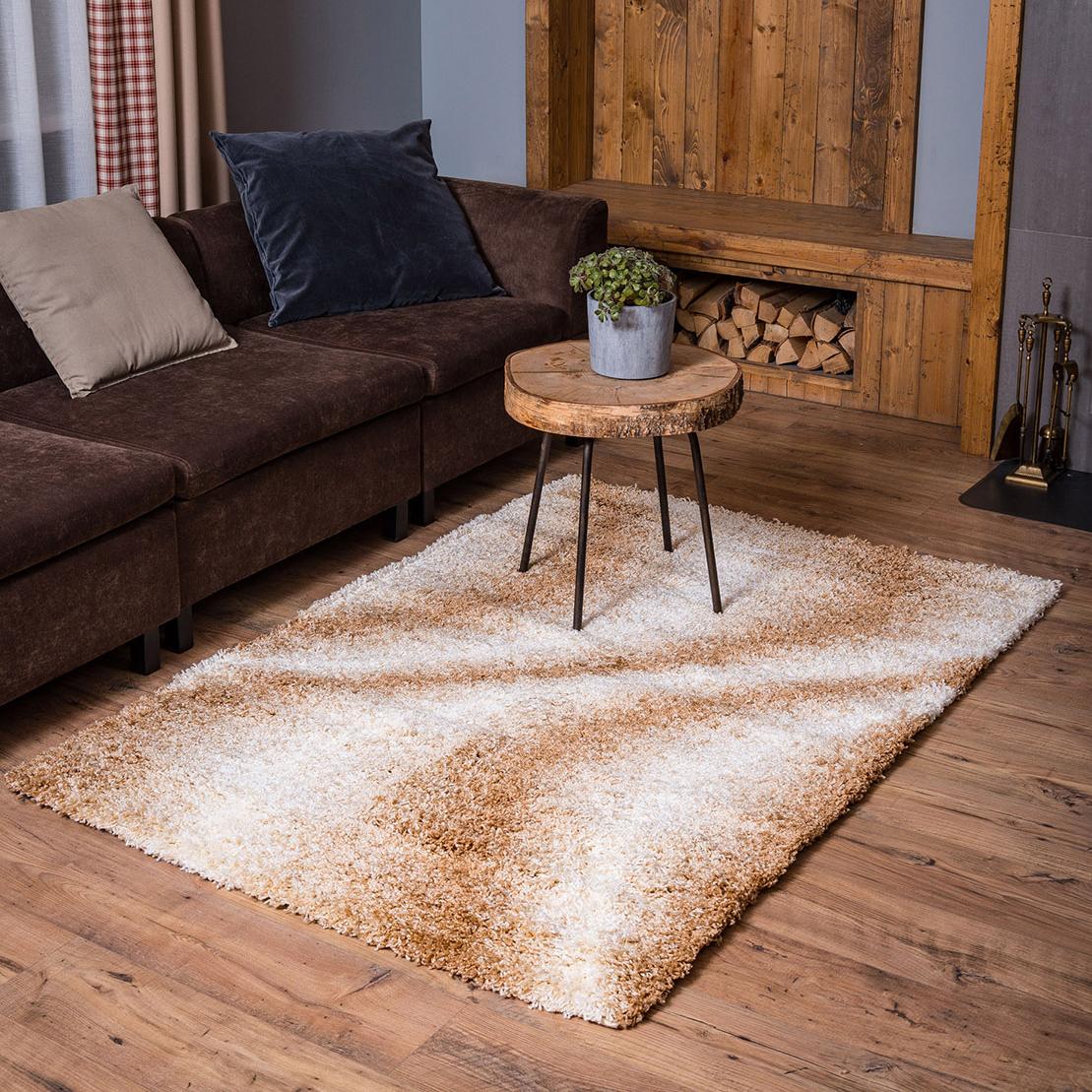 Ковер LAZANIA SHAGGY 2,0х4,0 овал s212A-S01 BEIGE / CREAM (РАСПРОДАЖА)