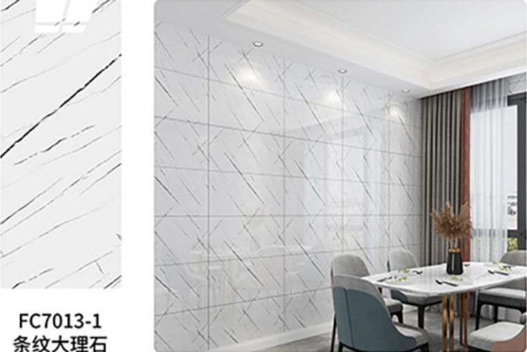 7013-1 Панель ( 9) Super Stick-Супер стик Modern самоклеящаяся 30х60 Мрамор белый (10 шт/уп)//