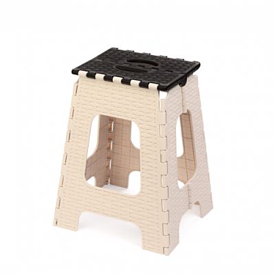 Табурет складной "Плетенка" большой, бежевый/коричневый (5 шт) М7093