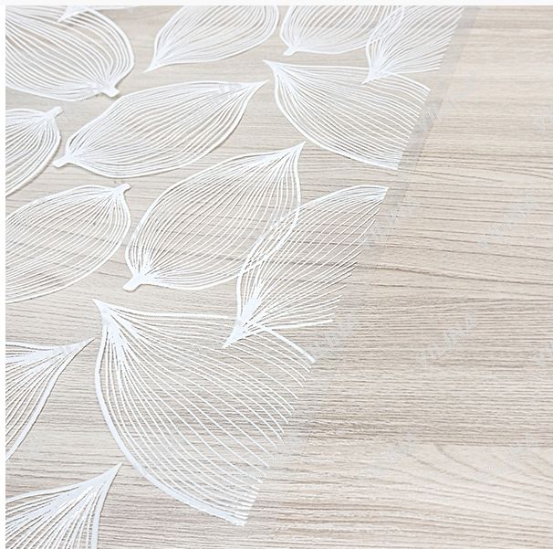 019 white Клеенка ПВХ в рулоне LACE-Лейс (Муза) 1,32*22 м