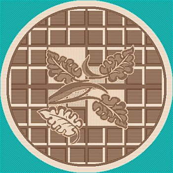 Ковер Циновка Россия 1,2х1,2 круг 7915-23