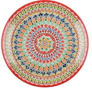 116 Ляган красный круг. d-34см