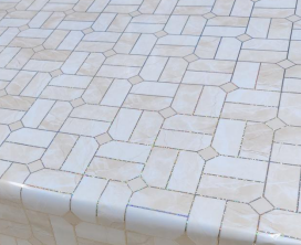 3681B Термо Клеенка с рисунком НЕПРОЗРАЧНАЯ в рул. 0,6м*20м