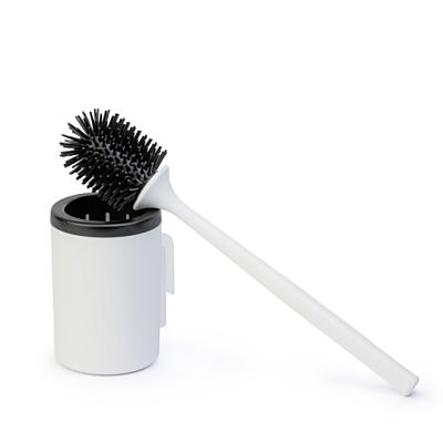 Ерш туалетный ГИБКИЙ (с подст.) белый (15 шт) М8997