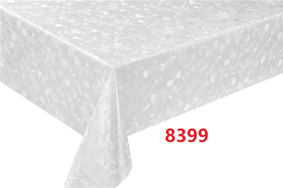 8399 Клеенка "BOGEMA-Богема"(63) шелкография на ткани (беж.) 0,28мм*1,37м*20м