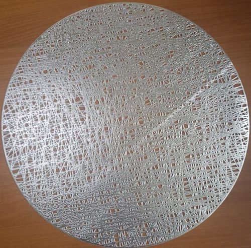 Салфетка "MONICA-Моника" Iv6A2076-silver D38см  1уп=4шт.уп.-в пакете