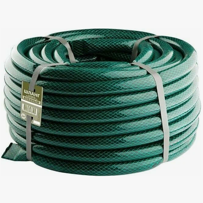 Шланг поливочный Д=1/2" (15м) арм., 3-х слойный ВОЕННЫЙ