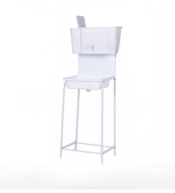 Умывальник "Уличный" без ЭВН бак Водолей, пластм. мойка 50*40, 17л,БЕЛЫЙ, кран пласт.1/2