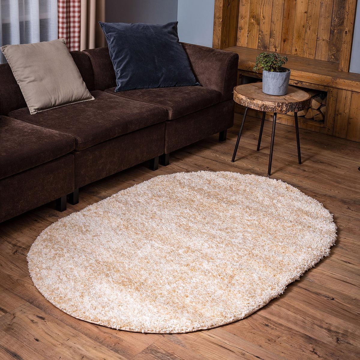 Ковер LAZANIA SHAGGY 1,5х3,0 прямой s057A-S01 CREAM / CREAM (РАСПРОДАЖА)