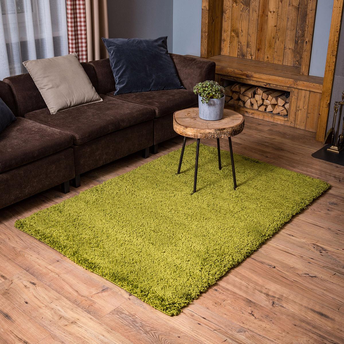 Ковер LAZANIA SHAGGY 1,5х3,0 овал s057A-S06 GREEN / GREEN (РАСПРОДАЖА)