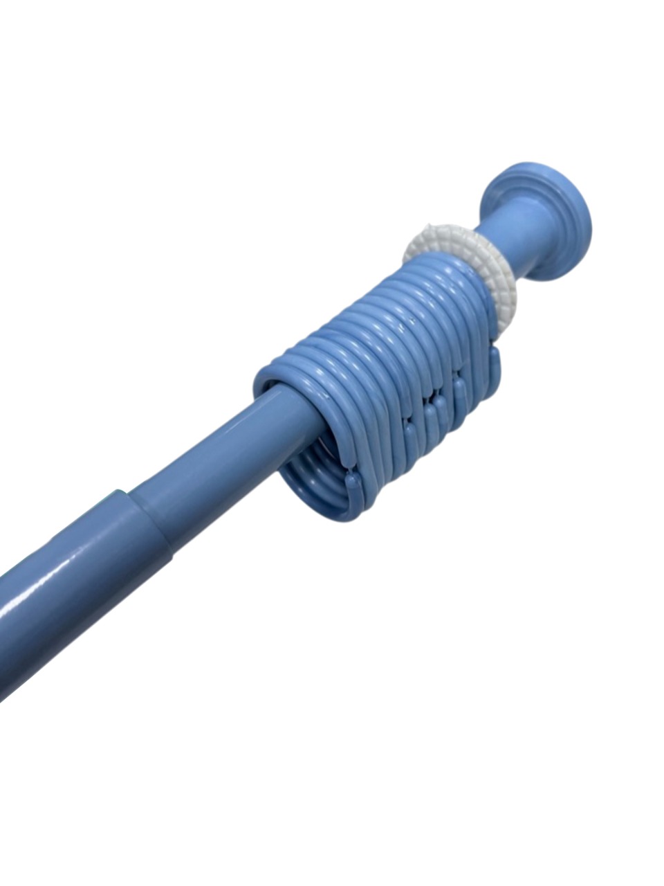 Карниз ГОЛУБОЙ д/ван комнат метал, прямой. (115-205см) уп.30  509-02