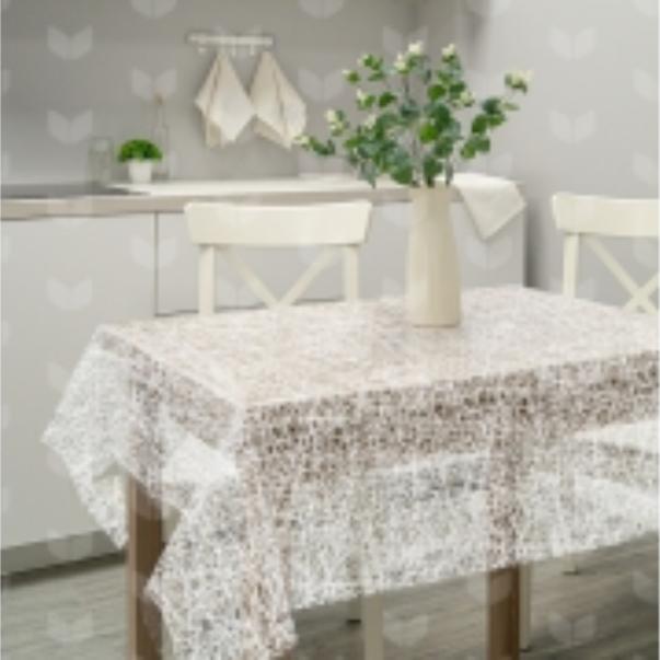 011 white Клеенка ПВХ в рулоне LACE-Лейс (Муза) 1,32*22 м