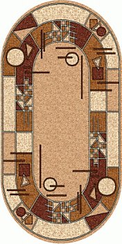 Ковры Золушка 1,5х2,05 овал - 042-01