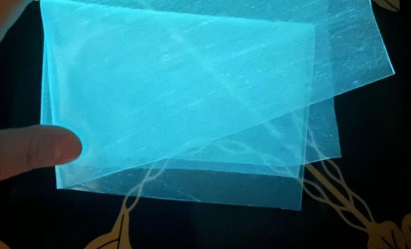 Термоклеенка 2 NEON рифленая BLUE 0.8мм*0,6м*25м(HMS11)