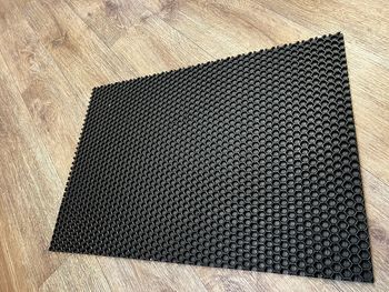 Коврик придверный Charming соты без рисунка серый 60*90 st313