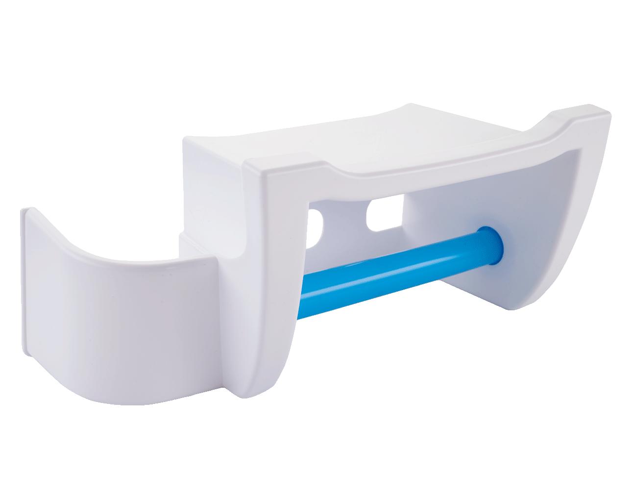 Полка для туалета Mira (снежно-белый, голубая лагуна) 261х129 х123мм АС 25001472