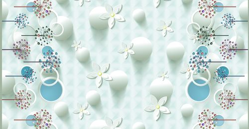 801 Клеенка "MELODY 3D" на ткани 0,28 мм*1,37м*20м 