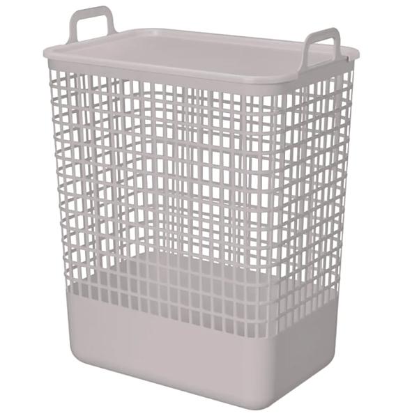Корзина д/белья с крышкой "Кобо" 35л, светло-бежевый 380*262*500 мм (7 шт) 435220834