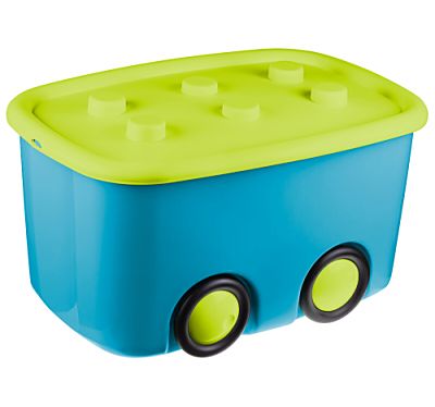 Ящик д/игрушек "Моби" Бирюзовый 600*415*320мм (3) МП2598