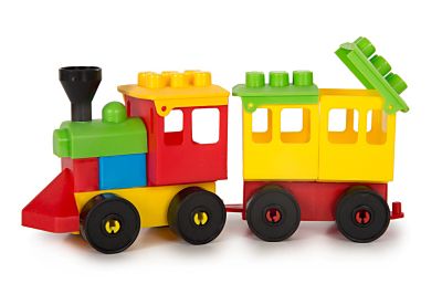 Конструктор "Комби Блок Паровозик + вагончик"4-566