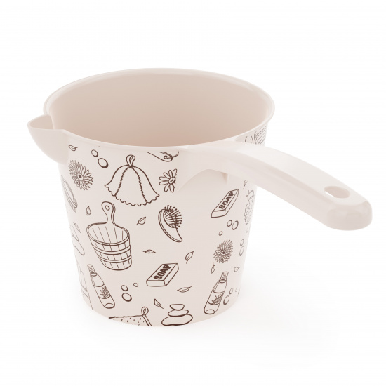 Ковш "Русская банька" 1,5л. (со сливом) (28 шт) М8393