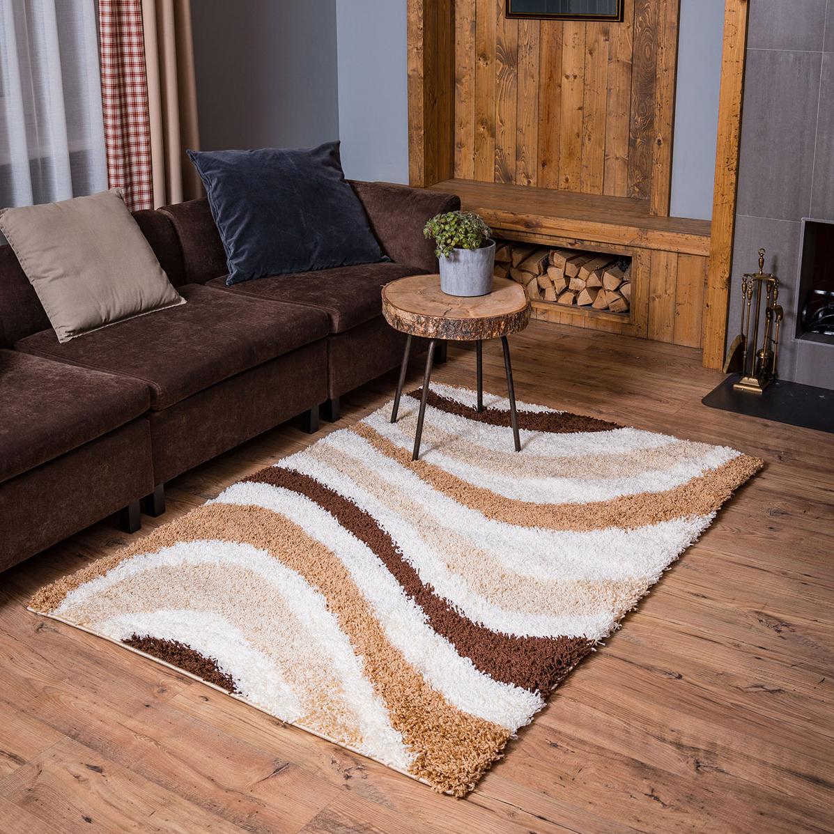 Ковер LAZANIA SHAGGY 2,0х4,0 прямой s288A-S01 CREAM / BEIGE (РАСПРОДАЖА)