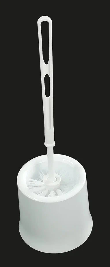 НАБОР для WC (ерш + подставка) круглый, белый 1/48 ЕКЭК-523-1