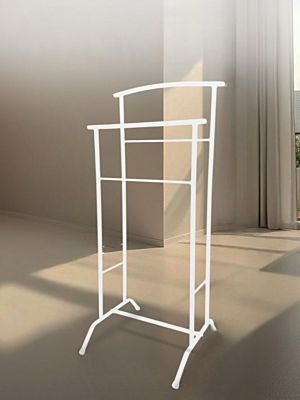 Вешалка напольная БЕЛАЯ для повседневной одежды (470*350*1080 мм) ВПО-2Б
