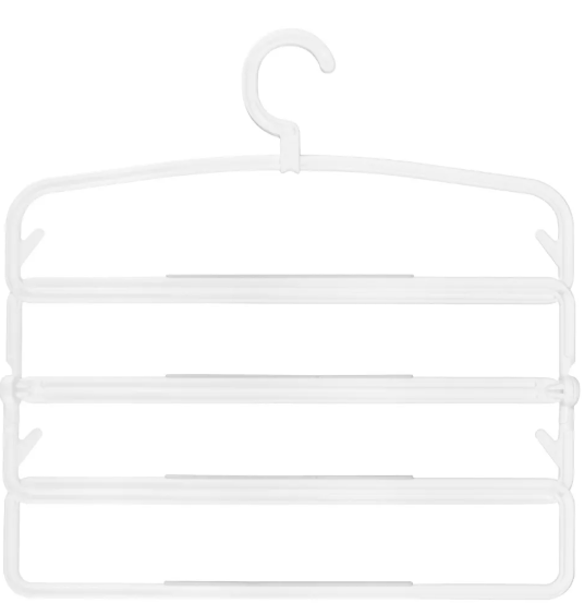 Вешалка антискольз.DAILY многоуровн.с повортн.крючком, белый (16 шт) 434286016