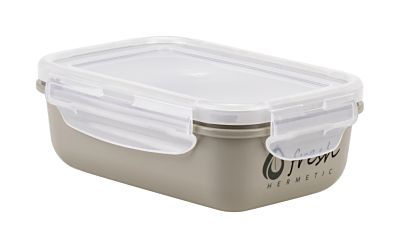 Емкость д/продуктов "Фреш" 0,4л прямоуг.КАПУЧИНО (18) МП1420/К