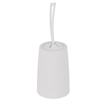 Ерш туалетный "Плетёнка" (с подст.) белый (20 шт) М4464