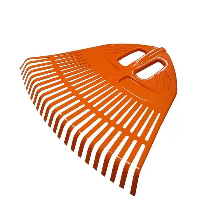 Грабли веерные пластмассовые 23 зуба оранжевые 500мм
