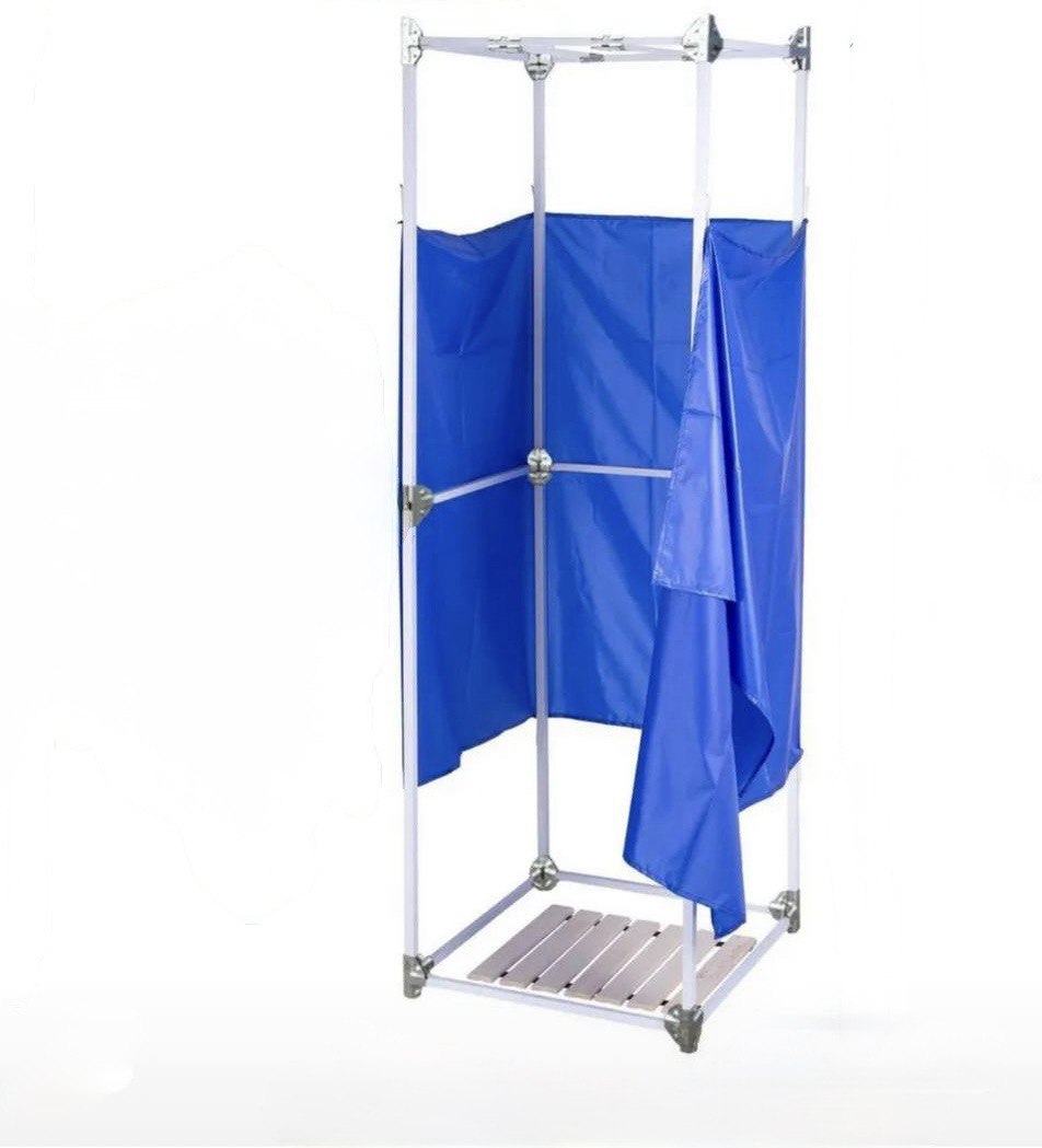 Душевая кабина Дачная без бака (каркас +штора ПВХ+ дерев.поддон)